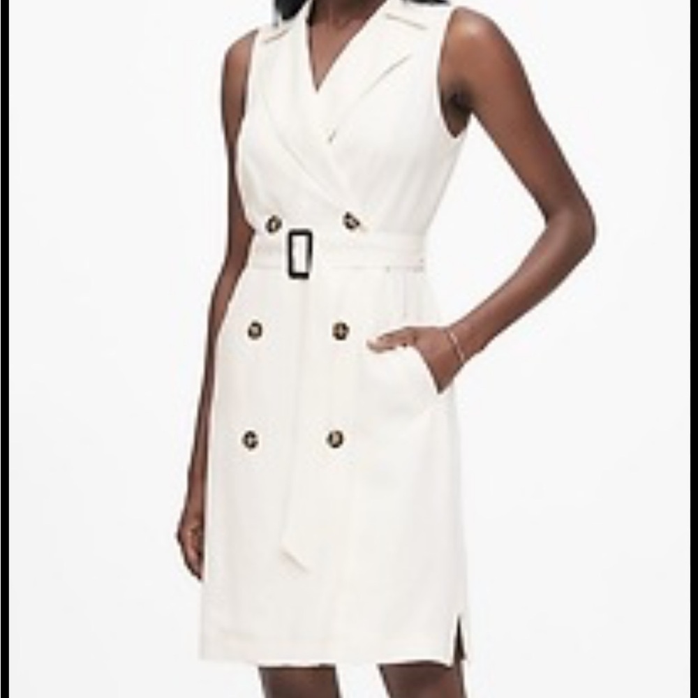 Banana republic petite trench dress
